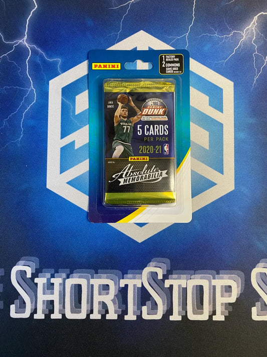 2020-21 Absolute Memorabilia NBA 5 Basketball Card Blister Pack